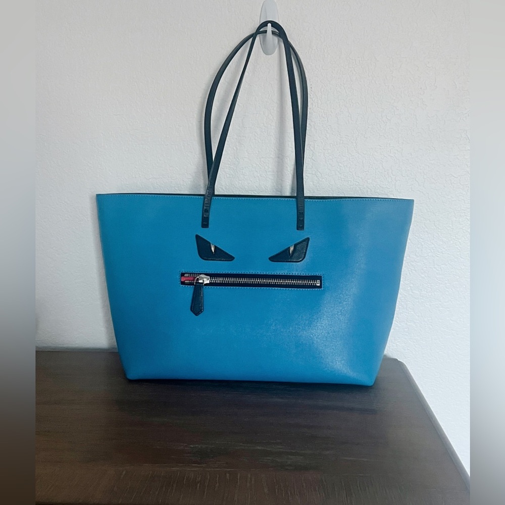 Pre owned Fendi Monster Roll Bag blue